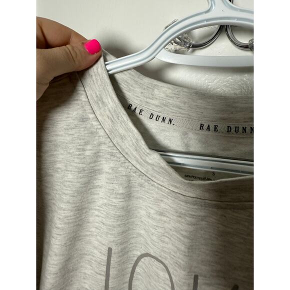 Rae Dun Gray Boxy Short Sleeve Graphic Love T-shirt Women's Size Small - Picture 3 of 6